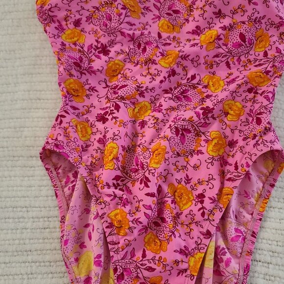 Victorias Secret Pink Floral‎ One Piece Swimsuit 8D - Picture 4 of 9
